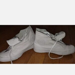 White High-Top Sneakers